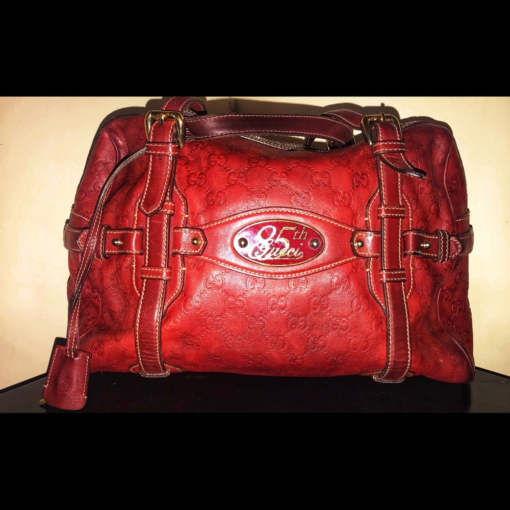 Gucci 85th Anniversary Guccissima Satchel Handbag